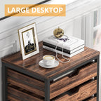 Industrial 5 Drawer Chest with Wheels