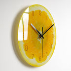 Luxury Silent Glass Wall Clock Living Room Decor