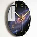 Luxury Silent Glass Wall Clock Living Room Decor