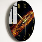 Luxury Silent Glass Wall Clock Living Room Decor