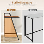 2 Tier Computer Desk PC Laptop Table Study Writing Home Office Workstation New