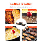 Hot Pot with Grill 2300W 2-in-1 Electric Smokeless BBQ Pan