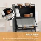 5-Tier Kitchen Baker's Rack with Flip-up PC Doors