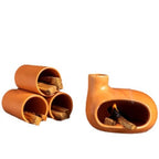 Ceramic Incense Burner with Palo Santo and Sage for Aromatherapy