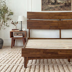Aurora Solid Wood Bed Frame