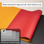 Large Mouse Pad – PU Leather Waterproof Desk Protector Mat for Office, Gaming, Keyboard & PC Accessories
