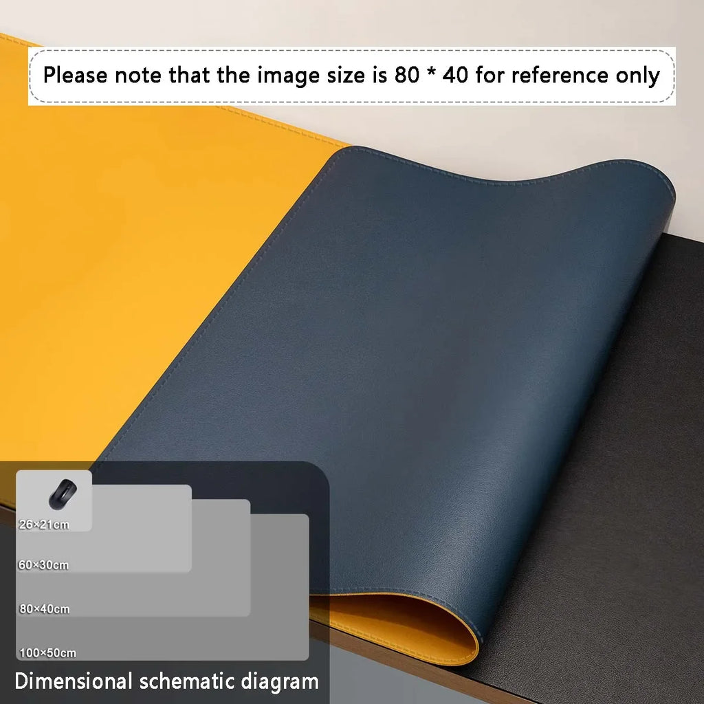 Large Mouse Pad – PU Leather Waterproof Desk Protector Mat for Office, Gaming, Keyboard & PC Accessories
