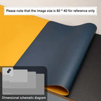 Large Mouse Pad – PU Leather Waterproof Desk Protector Mat for Office, Gaming, Keyboard & PC Accessories