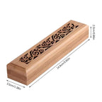 Natural Bamboo Incense Burner Holder with Storage Box | Aromatherapy Incense Tool