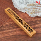 Natural Bamboo Incense Burner Holder with Storage Box | Aromatherapy Incense Tool