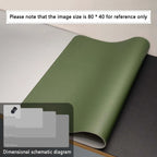 Large Mouse Pad – PU Leather Waterproof Desk Protector Mat for Office, Gaming, Keyboard & PC Accessories