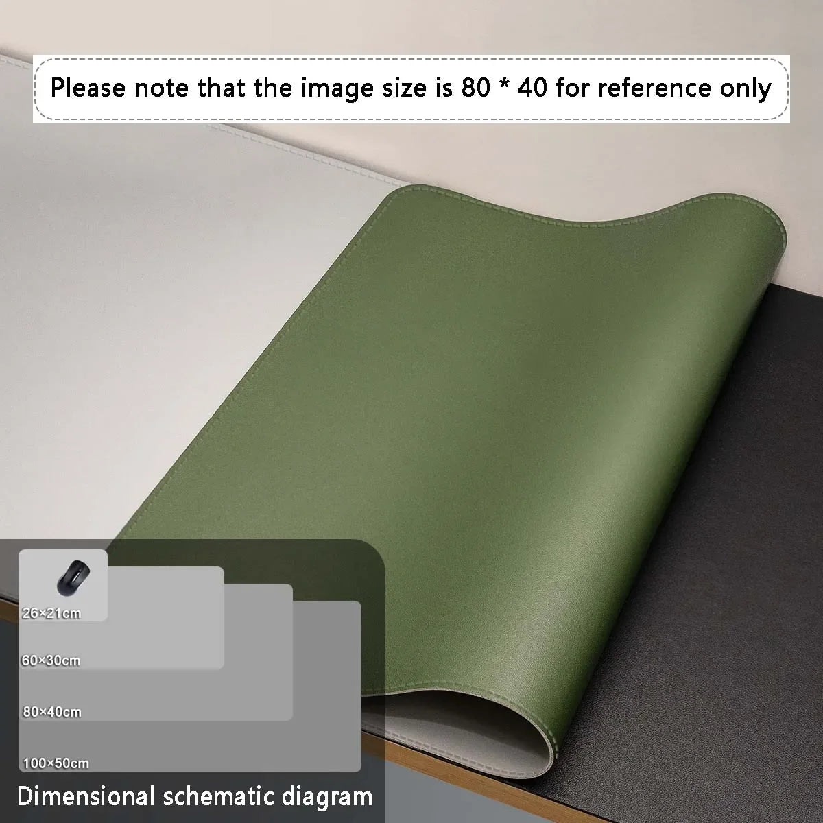 Large Mouse Pad – PU Leather Waterproof Desk Protector Mat for Office, Gaming, Keyboard & PC Accessories