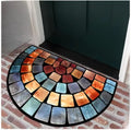 VIKAMA 1PC Retro Pattern Welcome Door Mat Indoor And Outdoor Carpet Home Decoration Bedroom And Kitchen Anti-Slip Floor Mat