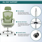 JHK Ergonomic Reclining High Back Mesh Living Room Rocking Gaming Chair Computer Desk Swivel Rolling  Lumbar Support Pillow