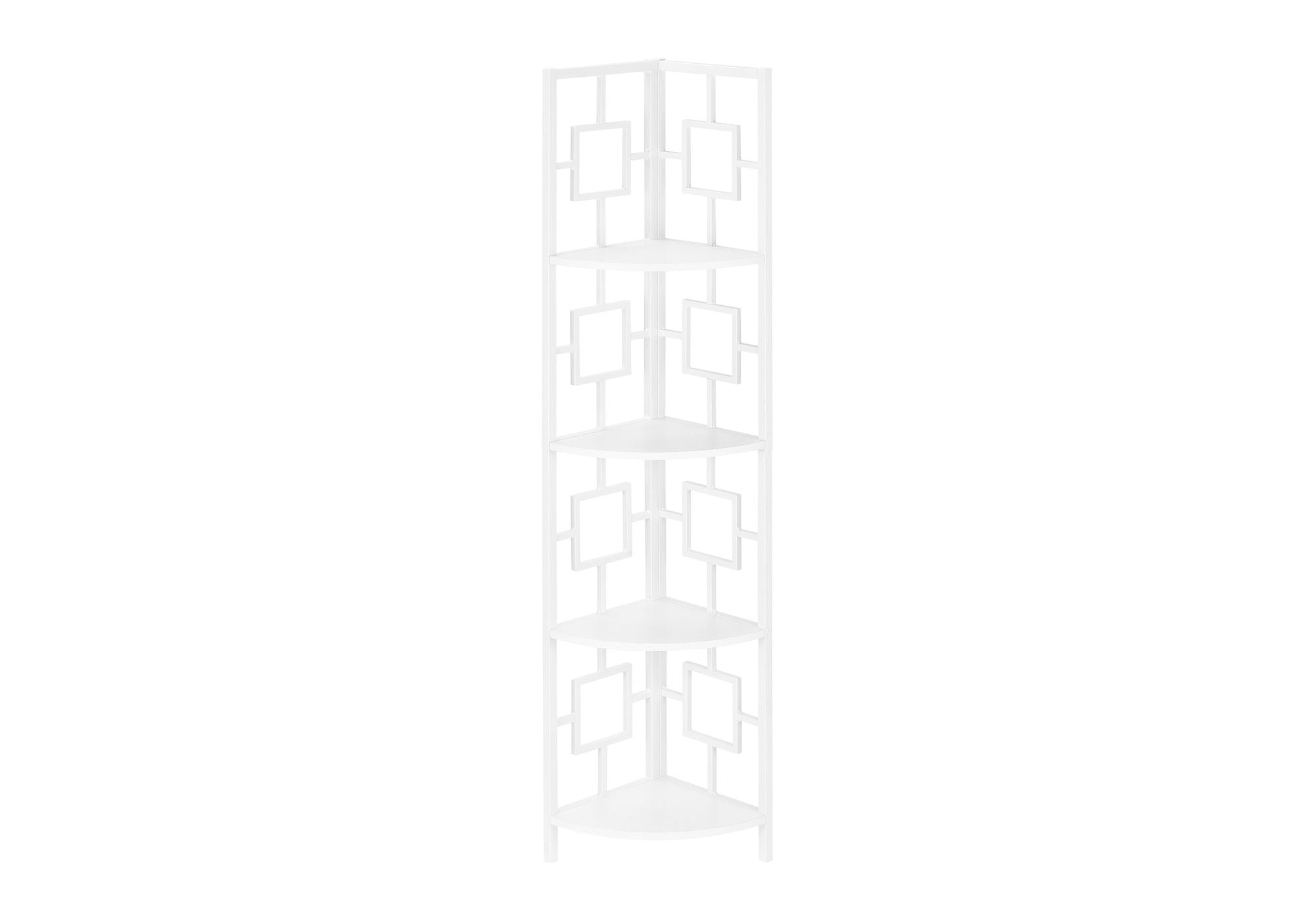 4 Tier Bookshelf, Bookcase, Etagere, Corner, For Office, Contemporary & Modern