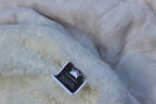 Tache White Ivory Polar Faux Fur with Sherpa Throw Blanket