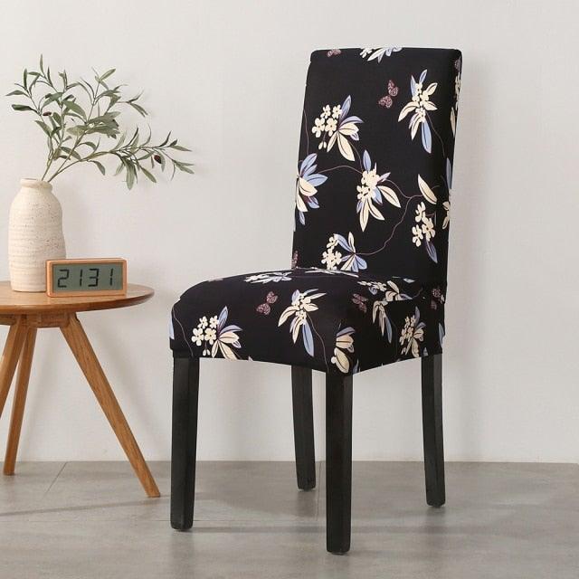 Christmas Chair Cover Stretch Seat Case Spandex Chair Covers Elastic for Kitchen Dining Room Chair Banquet Slipcovers Persons Chair Cover for Christmas Kitchen Decoration Restaurant Holiday Festival Party