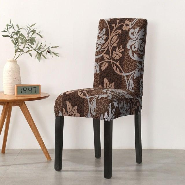 Christmas Chair Cover Stretch Seat Case Spandex Chair Covers Elastic for Kitchen Dining Room Chair Banquet Slipcovers Persons Chair Cover for Christmas Kitchen Decoration Restaurant Holiday Festival Party