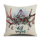 Christmas Green Stripe Pattern Cotton Linen Throw Pillow Christmas Stripe Pillow Cases Christmas Green Decorative Cushion Cover Cotton Linen Pillowcase Indoor Sofa Decorations Home Sofa Decorative Pillowcase 45X45CM