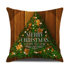 Christmas Green Stripe Pattern Cotton Linen Throw Pillow Christmas Stripe Pillow Cases Christmas Green Decorative Cushion Cover Cotton Linen Pillowcase Indoor Sofa Decorations Home Sofa Decorative Pillowcase 45X45CM