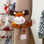 Christmas Plaid Curtain Buckle Santa Snowman Curtain Tiebacks Tie Rope Christmas Decor Curtain Buckle Santa Claus Holdback Decor Snowman Drapes Holder For Home Window Xmas Ornaments Gift