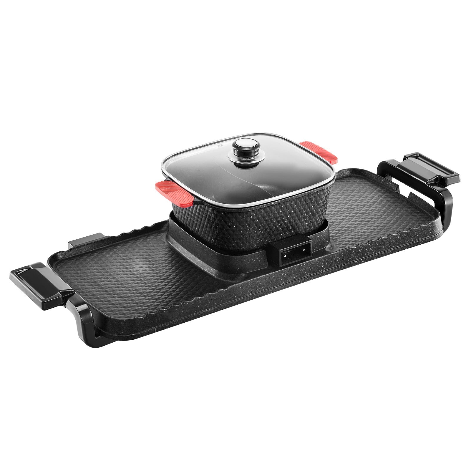 Hot Pot with Grill 2300W 2-in-1 Electric Smokeless BBQ Pan