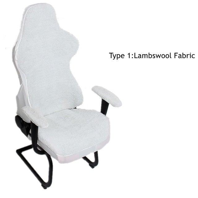 Elastic Chair Armrest Pads Chair Cover Warm Computer Chair Covers For Office Slipcover For Gaming Armchair  Washable Spandex Kitchen Chair Covers for Dining Room Christmas Decoration Holiday Party