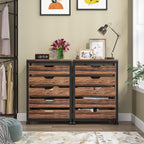 Industrial 5 Drawer Chest with Wheels