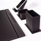 MOOG Luxury Desk Set-4 Accessories-  Black - 4 PCS