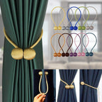 Magnetic Curtain Buckle Holder Tieback Window Accessories Curtain Decorative Curtain Tiebacks  Magnetic Curtain Tiebacks European Style Decorative Curtain Drape Tie With Strong Magnetic For Home And Office Decoration