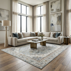 Kouta Gray Blue Area Rug
