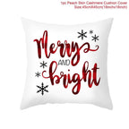 Santa Claus Cushion Cover Merry Christmas Christmas Deer Santa Claus Merry Christmas Decorative Sofa Throw Pillow Decorations For Home Christmas Ornament